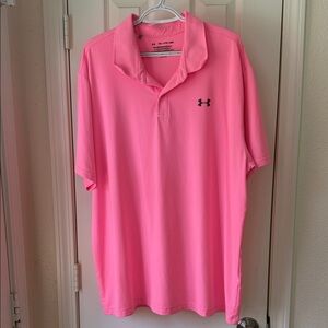 Under Armour Pink Men’s Tech Polo Shirt